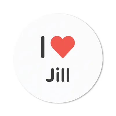 Produktbild von MuchoWow® Mauspad Mousepad Ich liebe - Jill - Mädchen 40x40 cm - Mousepads - Maus Mat - Pad - Mausunterlage - Schreibtisch Accessoires