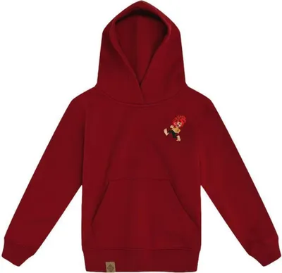 Produktbild von Bavarian Caps Hoodie "Grantig by nature v2" - dunkelrot (Kinder) 7-8