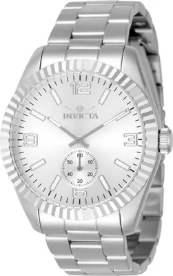 Produktbild von Invicta Specialty 49356 Herren Uhr - Quartz Bewegung - Edelstahl mit silbernem Zifferblatt - 43 mm