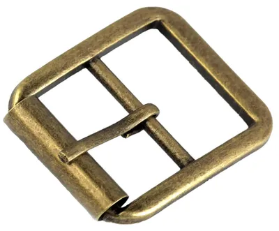 Produktbild von Gürtelschnalle Roll-Schnalle mit Dorn Sattlerschnallen Dornschnalle 33 x 34 mm