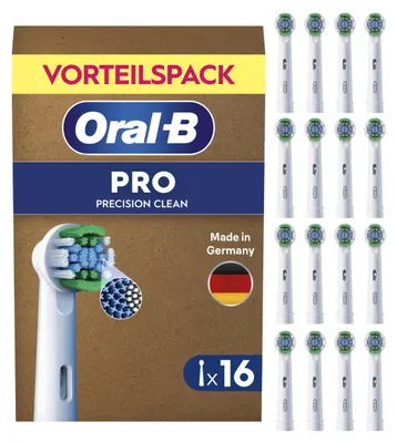 Produktbild von Oral-B Aufsteckbürsten PRO Precision Clean, Weiß, 16 Stück