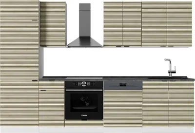 Immagine prodotto di Cucina componibile Vicco Fame-Line Pannello di quercia/bianco 300 cm , PL Antracite, Model 51577