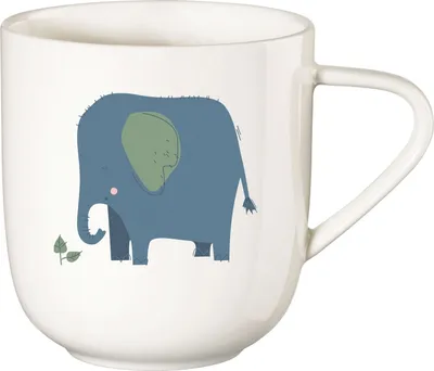 Produktbild von ASA Selection Kids Henkelbecher Emma Elefant, Tasse, Becher, Kinder, Fine Bone China, 250 ml, 38090314