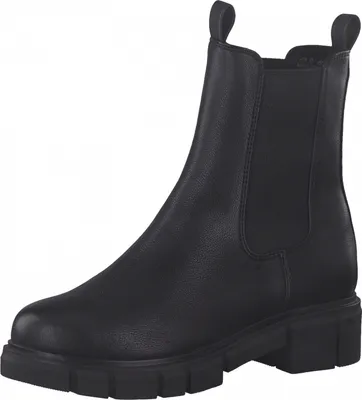 Image de MARCO TOZZI Femme Bottine Chelsea Boot semelle profilée stretch 2-25413-29, Taille:38 EU, Couleur:Noir