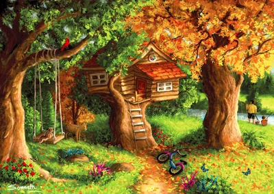 Produktbild von ENJOY Puzzle Baumhaus 1000 Teile