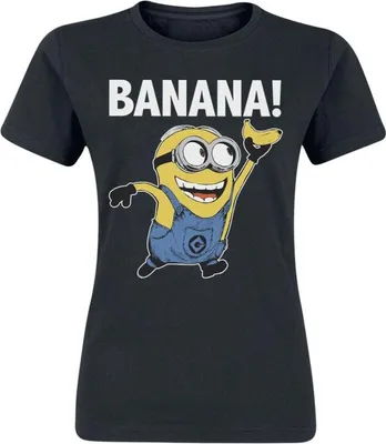 Produktbild von Minions T-Shirt Damen Banana! schwarz XXL
