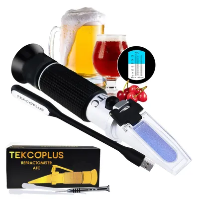 Refraktometer ATC Doppelskala 0-32% Brix, 1.000-1.120 SG WORT