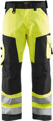 Produktbild von BLAKLÄDER® Herren Warnschutzhose 1566 gelb, schwarz Größe 27