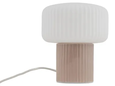 Produktbild von Tischleuchte Keramik D: 16 cm 19 cm hoch E27 rund Modern Beistelllampe
