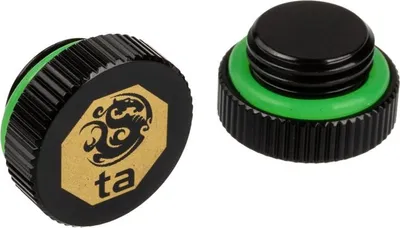 Produktbild von BitsPower Verschlussstopfen G1/4 Zoll AG 2er-Pack Schwarz