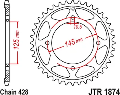 Obrázek produktu pro JT Kettenrad 56T JTR1874.56