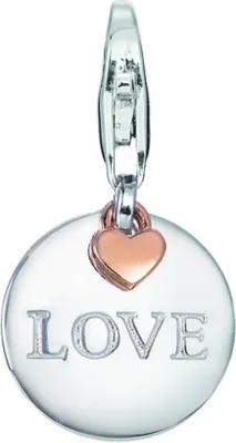 Produktbild von Esprit Anhänger Charms Silber Rosé Medal Love ESCH91587D000
