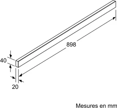 Zdjęcie produktu dla Bosch DSZ4986, Kierownica, Czarny, 898 mm, 20 mm, 40 mm, 874 g