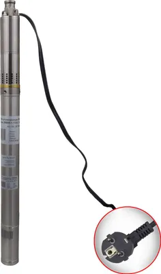 Produktbild von Agora-Tec® 2 Zoll Brunnenpumpe Tiefbrunnenpumpe PREMIUM 200W-1.1-65-screw 30m Kabel sandverträglich sandresistent