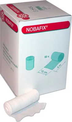Image de NOBA Nobafix bande de fixation élastique paquet grande consommation sans film 50 pièces 10 cm x 4 m