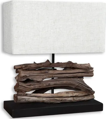 Produktbild von Tischlampe 35x15cm u. 40cm hoch Holzlampe Tischleuchte Holz Treibholz