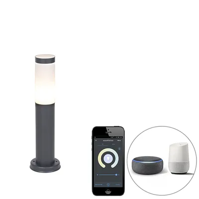 Produktbild von Smarter Außenlaternenmast Anthrazit 45 cm inkl  Wifi P45 Rox