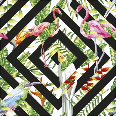 Produktbild von Tapeteneffekt-Aufkleber – COSTA RICA – 30 x 30 cm
