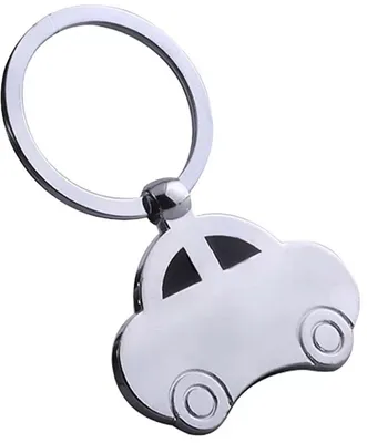Image de Porte-clés automobile – Porte-clés avec pendentif en forme de voiture – Permis de conduire – Métal – Argenté – CHPN