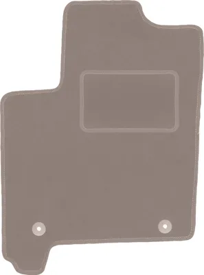 Produktbild von Fahrerfußmatte Velours beige passend für Opel Meriva A (2002-2010, Minivan) – mit Befestigungen – passgenau