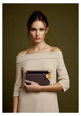 Produktbild von Damen Holly Verzierte Clutch mit Metallanhänger