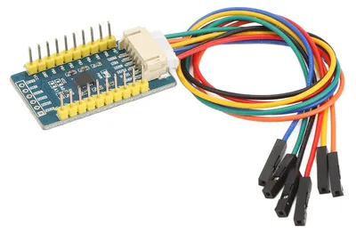 Zdjęcie produktu dla Karta rozszerzeń wejść/wyjść z interfejsem I2C, 16 pinów wejść/wyjść, obsługa 4 modułów rozszerzeń; interfejs I2C zapewnia rozszerzalność, kompatybilny z poziomami napięcia 3,3 V i 5 V
