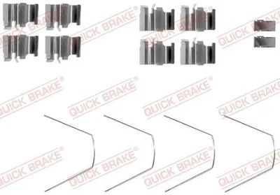 Produktbild von QUICK BRAKE 109-1651 Zubehörsatz Scheibenbremsbelag Vorne für MAZDA MX-5 II (NB) für SUZUKI Grand Vitara I SUV (FT, HT)