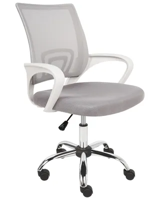 Produktbild von BELIANI Bürostuhl Hellgrau aus Stoff Höhenverstellbar Drehbar Modernes Design Schreibtischstuhl Drehstuhl für Home Office Büro