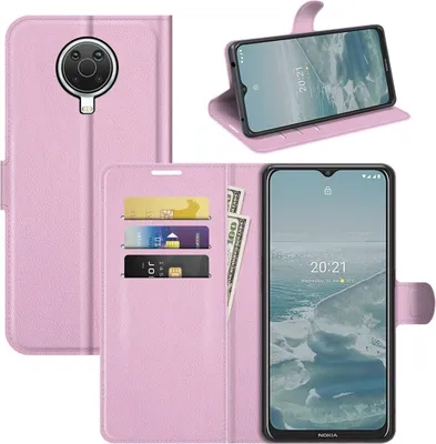 Produktbild von König Design Hülle kompatibel mit Nokia G10 / G20 Kunstleder Handyhülle - Handy Case Rosa