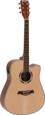 Image de DIMAVERY JK-500 Guitare western, Cutaway, naturel