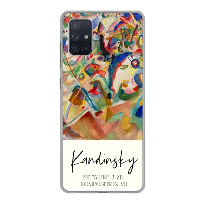 Produktbild von MuchoWow® Handyhülle Schutzhülle Hülle für Samsung Galaxy A71 Entwurf 3 zu komposition VII - Kandinsky - Alte Meister Silikon Softcase Handy Hülle - Kartenbesitzer