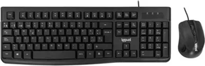 Obrázek produktu pro iggual CMK-business 2, Plná velikost (100 %), Kabel, USB, QWERTY, Černá, Obsahuje myš