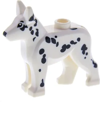 Produktbild von 1x Lego Tier Hund weiß Punkte schwarz Polizei Dalmatiner 6025192 92586pb03