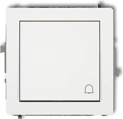 Obrázek produktu pro Tlačítko Zvonek symbol DWP-4 KARLIK ELEKTROTECHNIK | DECO SERIE | BÍLÁ | Zásuvkový spínač Rámeček