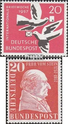 Produktbild von Briefmarken BRD (BR.Deutschland) 1957 Mi 276,277 (kompl.Ausg.) gestempelt Internationale Briefwoche