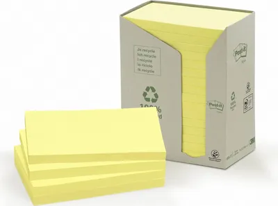 Produktbild von 3M Post-it 655-1T - Haftnotizen - 76 x 127 mm - 1600 Blatt (16 x 100)