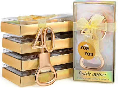 Image de Solidchoice - 24 ouvre-bouteilles dorés - Cadeaux parfaits pour les fêtes d'anniversaire