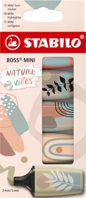 Produktbild von STABILO Textmarker - BOSS MINI Naturevibes - 5er Pack - 5 Farben