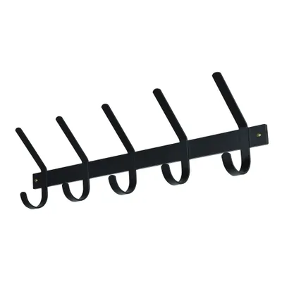 Produktbild von Dexter-Garderobe mit 5 Haken Schwarz