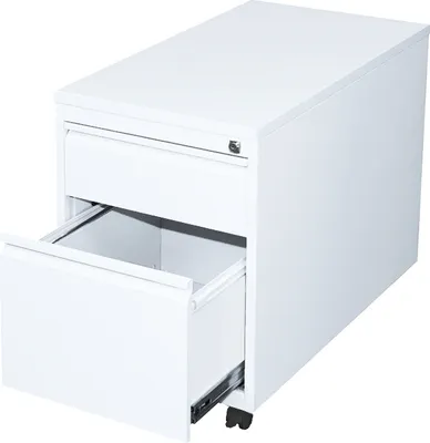 Produktbild von Büro Rollcontainer Stahl Bürocontainer mit Hängeregistratur 62x46x59 Weiß 505207