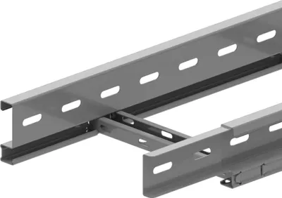 Produktbild von Vergokan Kabelleiter, 60x400mm, integrierte Verbindung, Sendzimirverzinkt, Stange mit 3m, 1 Stk.