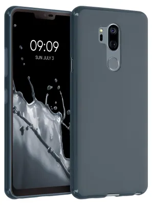 Produktbild von kwmobile Handyhülle für LG G7 ThinQ / Fit / One Hülle - TPU Case - Kabelloses Laden - Schutzhülle Cover in Dunkler Schiefer