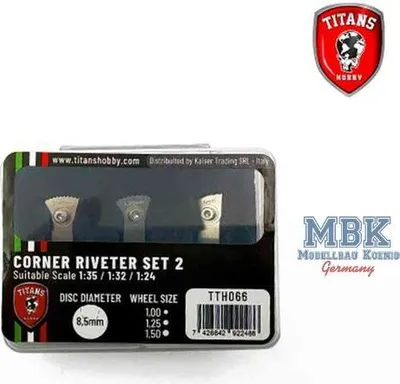 Imagen del producto de TITANS HOBBY TTH066: Juego de herramientas para crear remaches, modelo #2, para escalas 1:35, 1:32 y 1:24