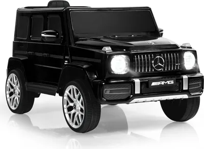 Produktbild von GOPLUS 12V Elektroauto Mercedes Benz G63, Kinderfahrzeug mit 2,4G Fernbedienung, LED-Lichter & Scheinwerfer, Kinderauto 3-5 km/h, für Kinder 3–8 Jahre, bis 30 kg (Schwarz)