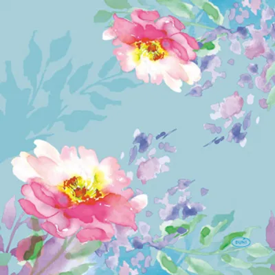 Immagine prodotto di Tovaglioli Duni Flowy Floral 33x33 cm | 12 pezzi