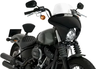 Immagine prodotto di Cupolino PUIG batwing SML touring trasparente per Harley davidson softail street bob