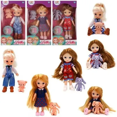 Immagine prodotto di Bambola bambina con peluche MIX