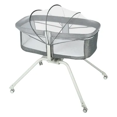 Produktbild von Babywiege,Reisebett für Babys mit Matratze, Moskitonetz, ,Schaukelsystem,Grau