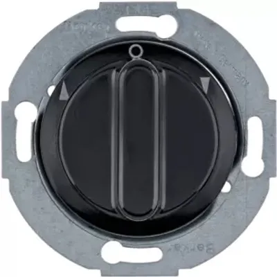 Produktbild von Berker 381213, Drehschalter, Kabelgebunden, Metall, Kunststoff, Schwarz, Deutschland, 250 V