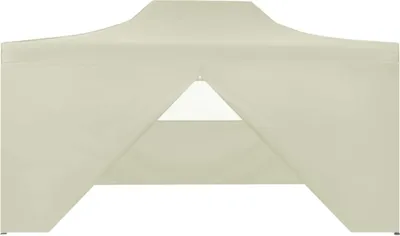 Produktbild von Maison Exclusive - Profi-Partyzelt Faltbar mit 4 Seitenwänden 3×4m Stahl Creme